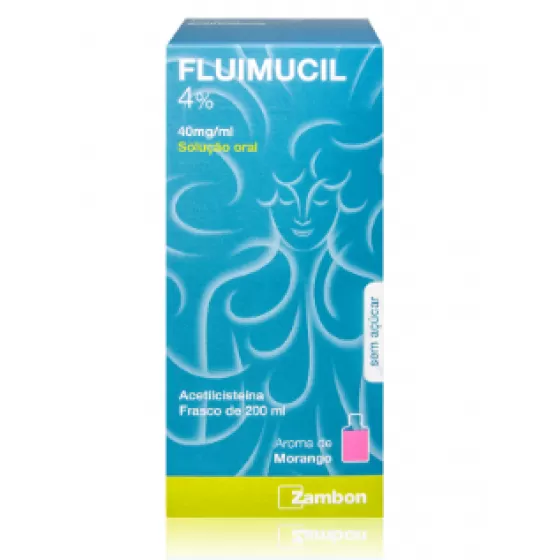 Fluimucil 4%, 40 mg/mL-200 mL x 1 sol oral mL