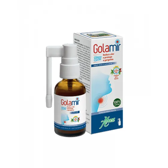 GOLAMIR 2ACT SPRAY 30ML SPRAY ORAL RESINA [PA] POLISSACARIDOS [PA] HORTELA-PIMENTA (MENTHA PIPERITA) (OLEO) [PA] FLAVONOIDES [PA] ACTIFILM DOL [PA] EUCALIPTO (EUCALYPTUS GLOBULUS) (OLEO) [PA] TANINO [PA]