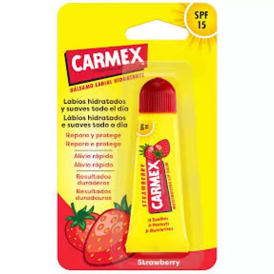 CARMEX TUBO HID LAB MORANGO SPF15 10G