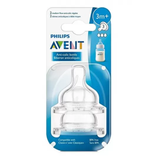 Philips Avent Tet Silic Fluxo Medio X 2