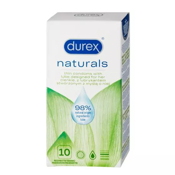 DUREX NATURALS PRESERVATIVO X 10