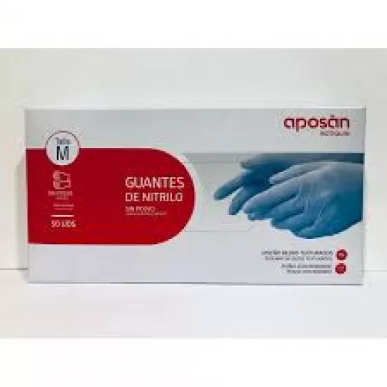 APOSAN BOTIQ LUVAS NITRILO S/PO S X50