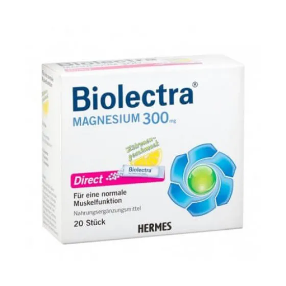 Biolectra Magnesi Saq 300 Direct X 20 pó sol oral saq