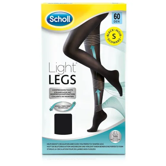 Scholl Light Legs Coll Comp 60den S Preto